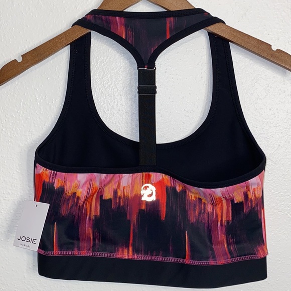 Josie Natori Longline Sports Bra with Adjustable T Back/ Adjustable Crop Tank - Picture 3 of 7